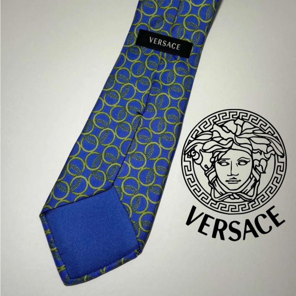 Authentic Versace Blue Neck Tie